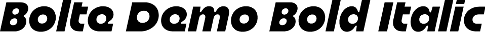 Bolte Demo Bold Italic