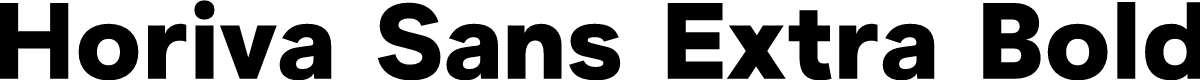 Horiva Sans Demo Extra Bold