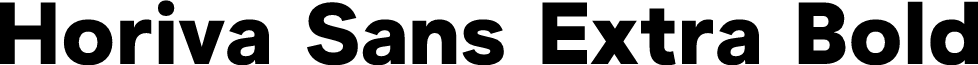 Horiva Sans Demo Extra Bold