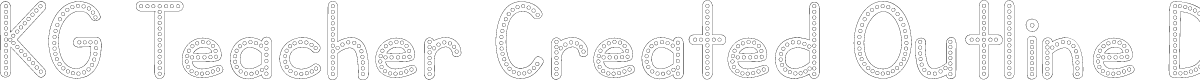 KG Teacher Created Outline Dot