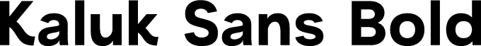Kaluk Sans Demo Bold