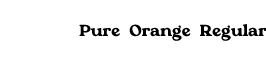 Pure Orange Regular Demo