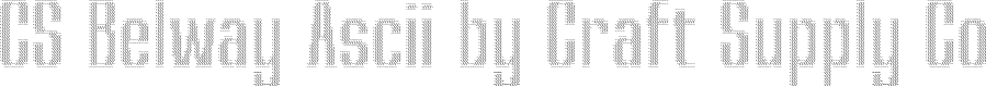 CS Belway Ascii Regular Demo