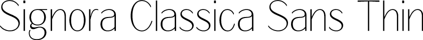 Signora Classica Sans Thin