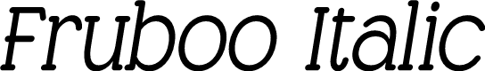 Fruboo Italic