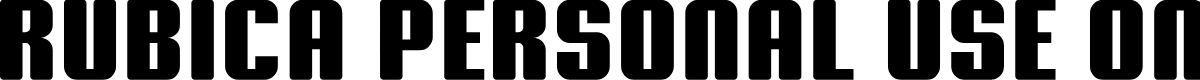 Rubica PERSONAL USE ONLY!