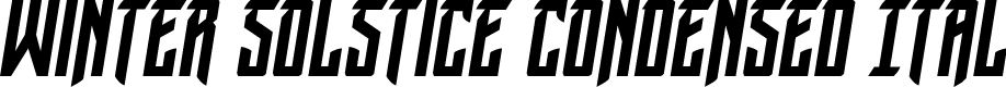 Winter Solstice Condensed Ital