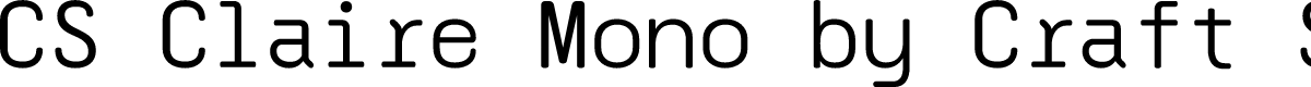 CS Claire Mono Demo Regular