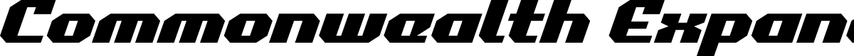 Commonwealth Expanded Italic