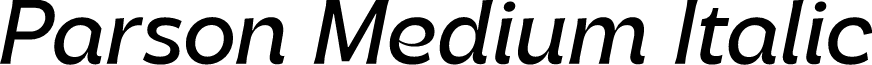 Parson Medium Italic