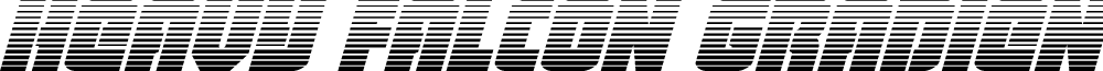 Heavy Falcon Gradient Italic