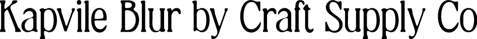 Kapvile Blur Demo Regular
