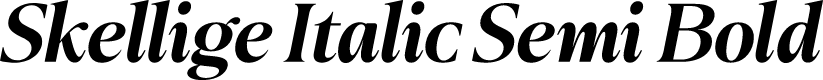 Skellige Italic Semi Bold