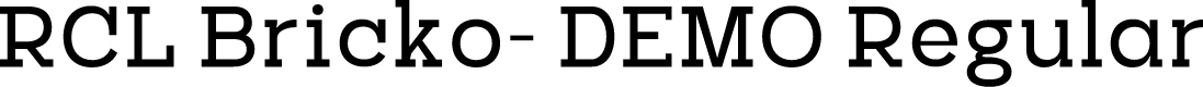 RCL Bricko- DEMO Regular