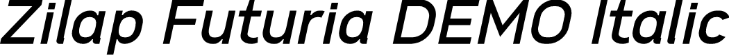 Zilap Futuria DEMO Italic