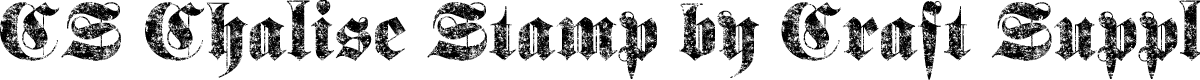 CSChaliseStamp-Regular Demo