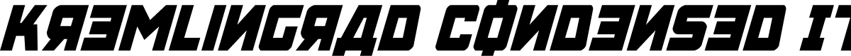 Kremlingrad Condensed Italic