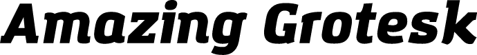 Amazing Grotesk Ultra Italic