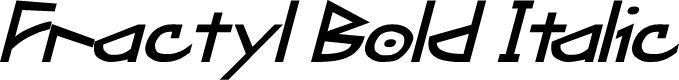 Fractyl Bold Italic