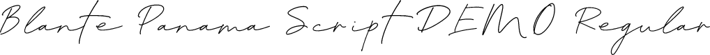 Blante Panama Script DEMO Regular