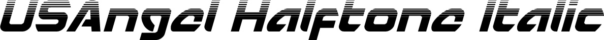 USAngel Halftone Italic