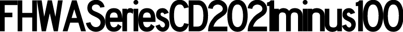 FHWASeriesCD2021minus100