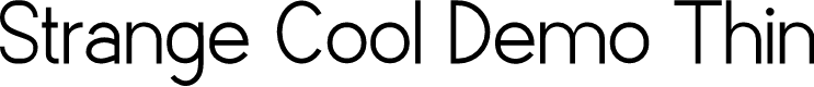 Strange Cool Demo Thin
