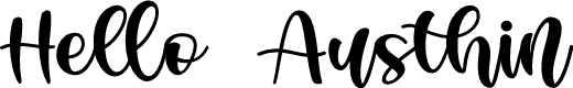 Hello Austhin
