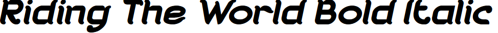 Riding The World Bold Italic
