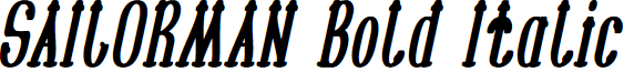 SAILORMAN Bold Italic