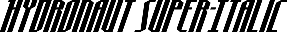 Hydronaut Super-Italic
