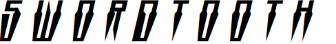 Swordtooth Title Italic