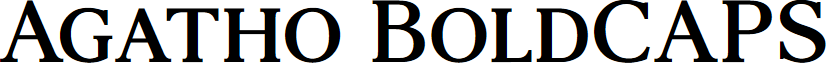 Agatho BoldCAPS