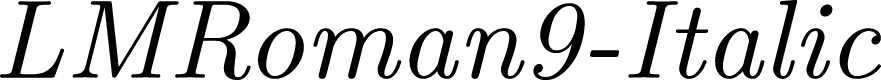 LMRoman9-Italic