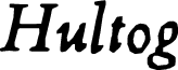Hultog Italic
