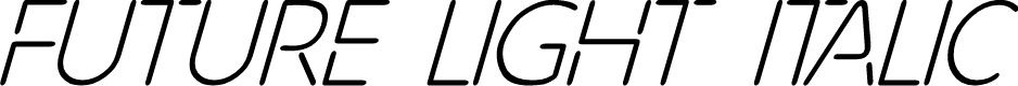 Future Light Italic