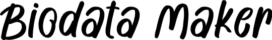 Biodata Maker