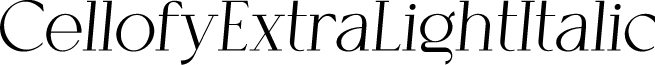 Cellofy-ExtraLightItalic