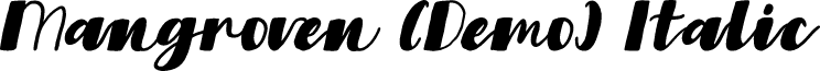 Mangroven (Demo) Italic