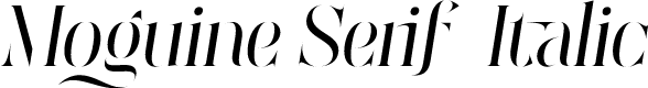 Moguine Serif PERSONAL USE Italic