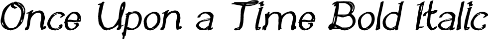 Once Upon a Time Bold Italic