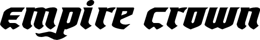 Empire Crown Expanded Italic