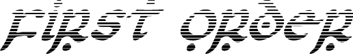 First Order Gradient Italic