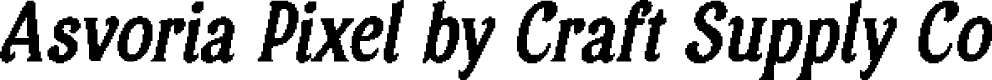 AsvoriaPixel-Regular