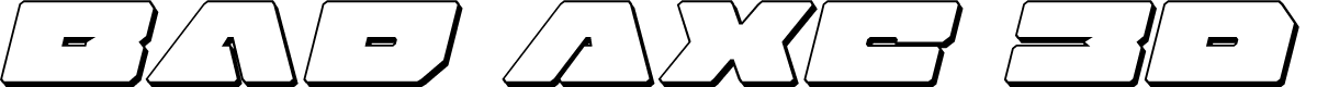 Bad Axe 3D Italic