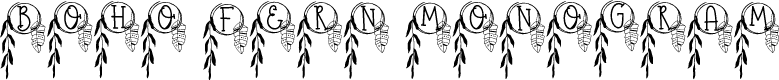 Boho Fern Monogram