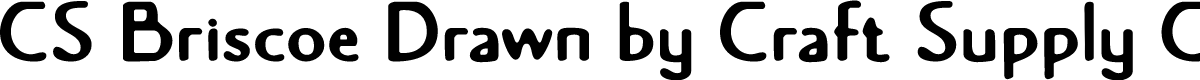 CSBriscoeDrawn-Regular Demo