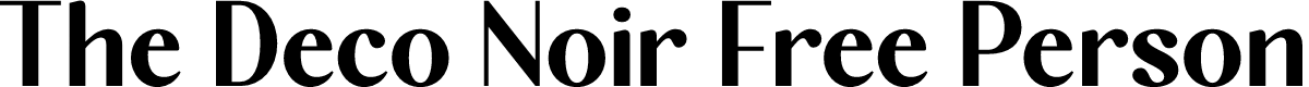 The Deco Noir Free Personal Use