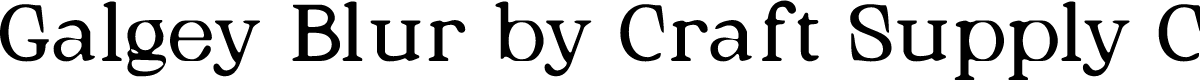GalgeyBlur-Regular