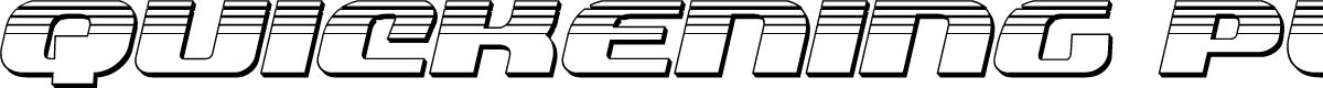 Quickening Platinum Italic
